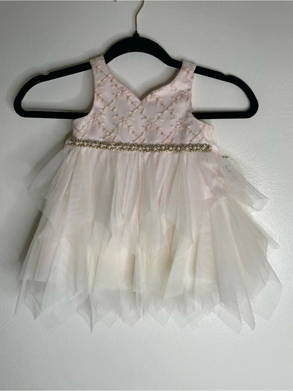 American Princess Pink and Cream Tulle Party Dress